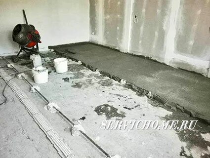 заливка стяжки